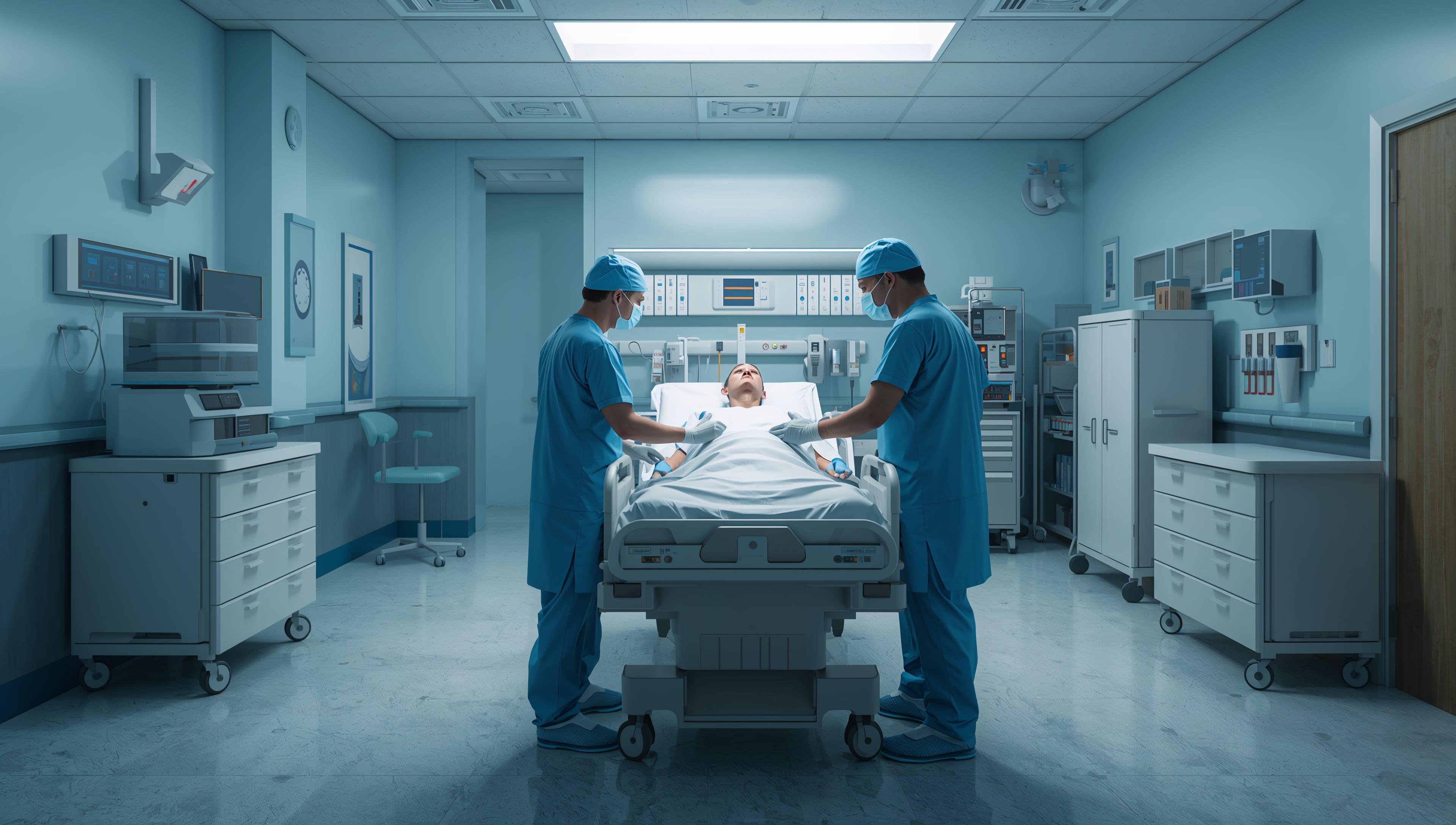 Hospitalization Photo Healthcare Medical: Photorealistic wide shot of Medical healthcare ...